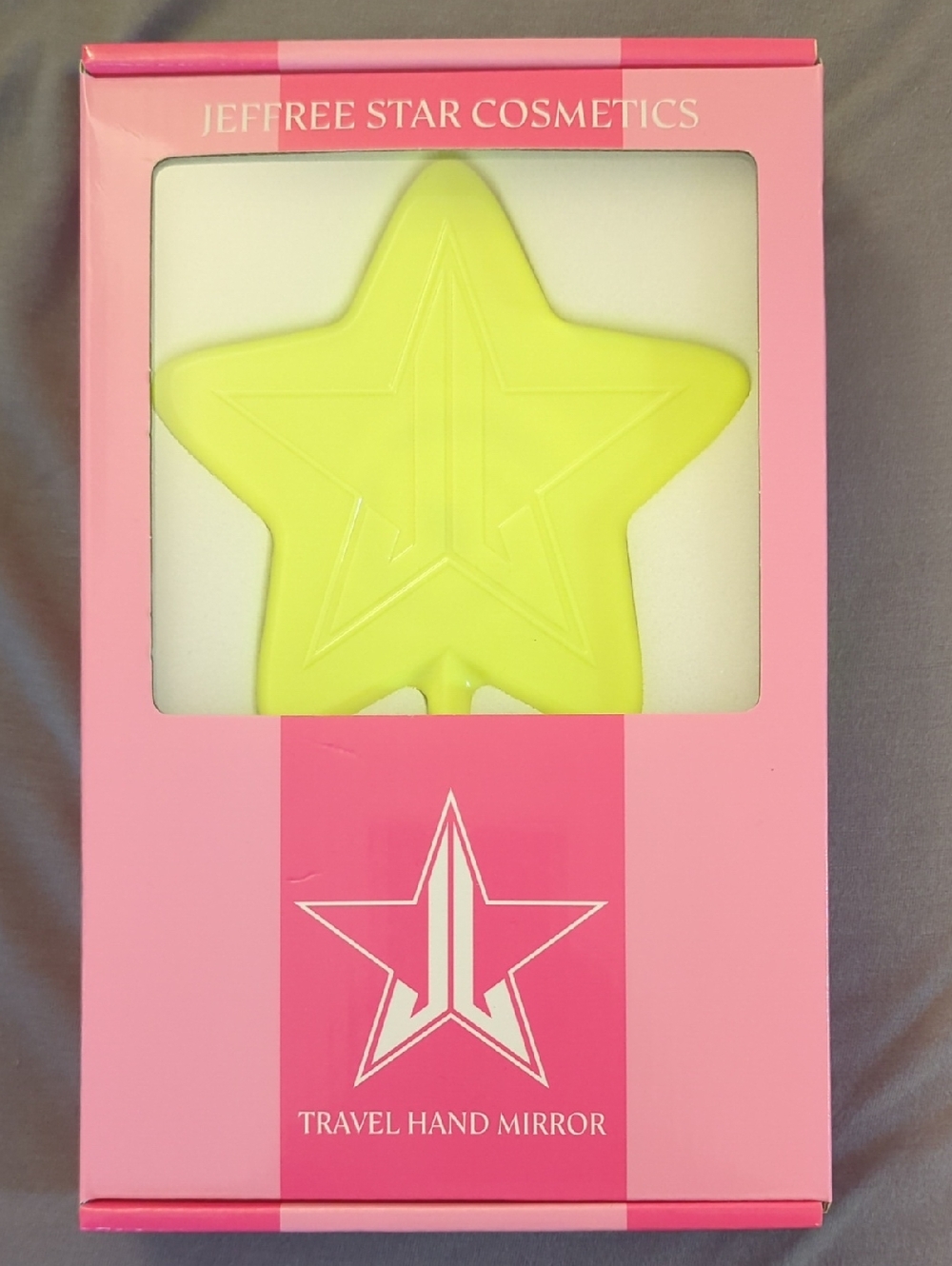 Jeffree Star Neon Yellow Star Travel Mirror